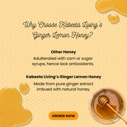 Ginger Lemon Honey | Natural Easy Ginger Honey ( 500 Gms )