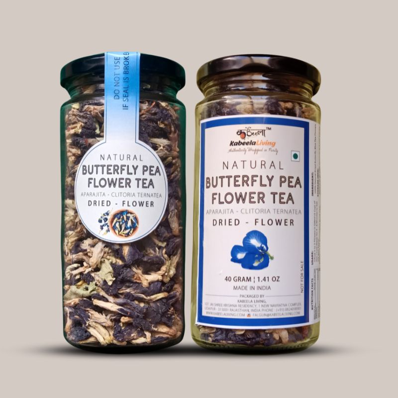 Dried Butterfly Pea Flower | Blue Tea | Caffeine free- Vegan Calming Tea, Brain Stimulant, Rich in Antioxidants – 40g