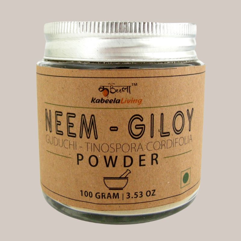Natural Neem Giloy Powder | Pure Guduchi Tinospora Cordifolia | ( 100Gram )