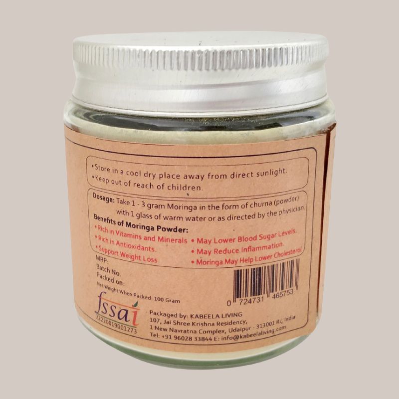 Moringa Powder | Moringa Leaf Powder | Drumstick Leaf Powder | Pure Shigru for Healthy Life | Improves Bone Health & Improves Memory | 100 g
