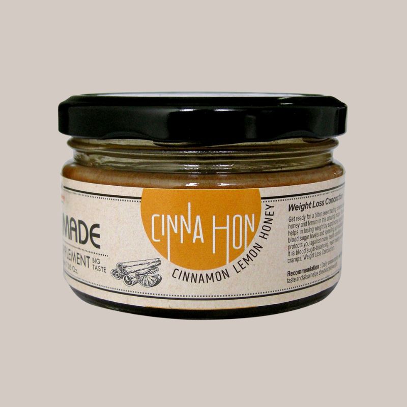 Cinnamon Lemon Honey | organic Cinnamon Honey | Cinnahon | 100% Natural ( 200 Gms)