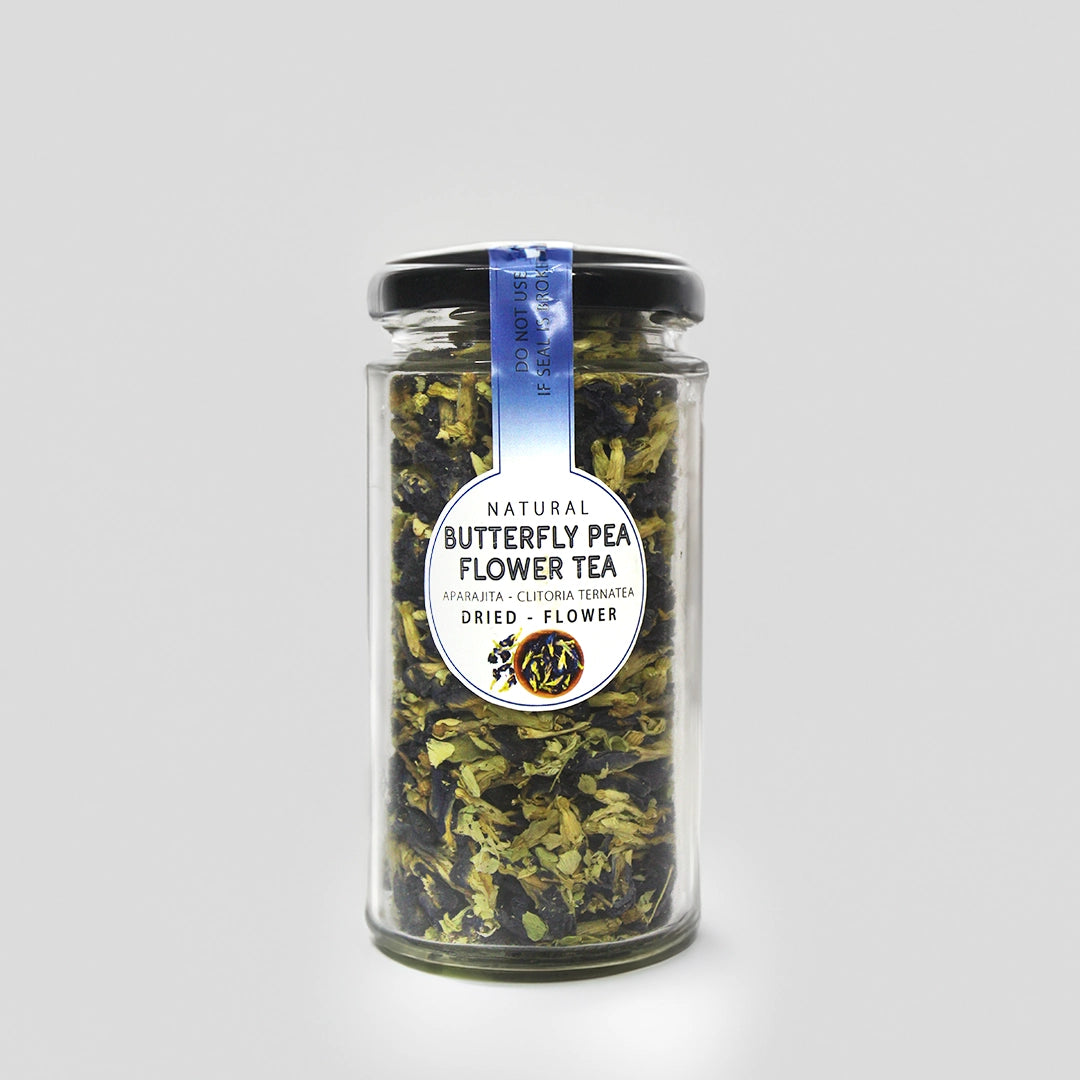 Dried Butterfly Pea Flower | Blue Tea | Caffeine free- Vegan Calming Tea, Brain Stimulant, Rich in Antioxidants – 40g