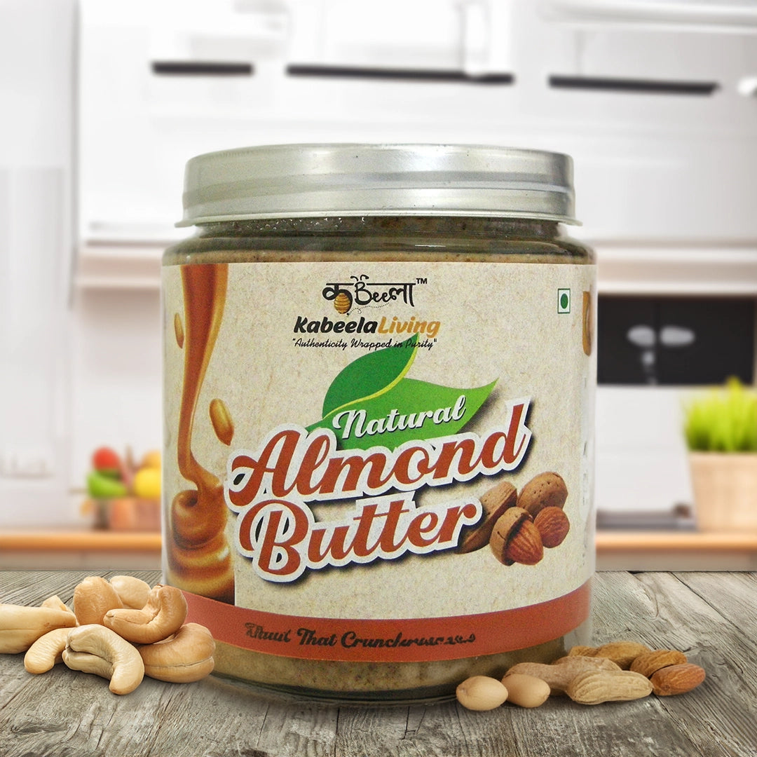Almond Cashew Butter | All Natural Crunchy Almond Butter | ( 500Gms )