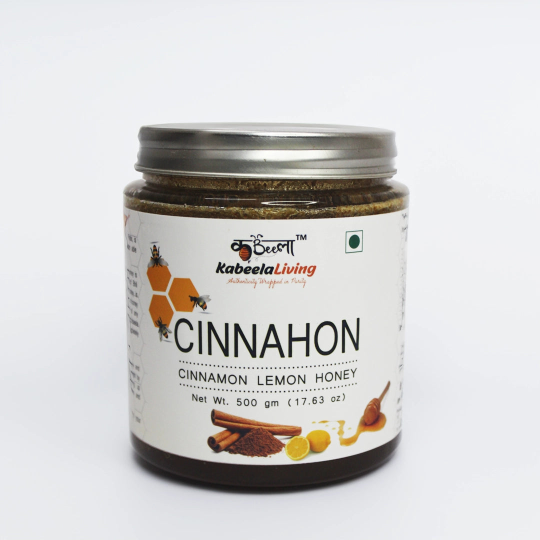 Cinnamon Lemon Honey | Certified Cinnamon Honey | Cinnahon | 100% organic ( 500 Gms)