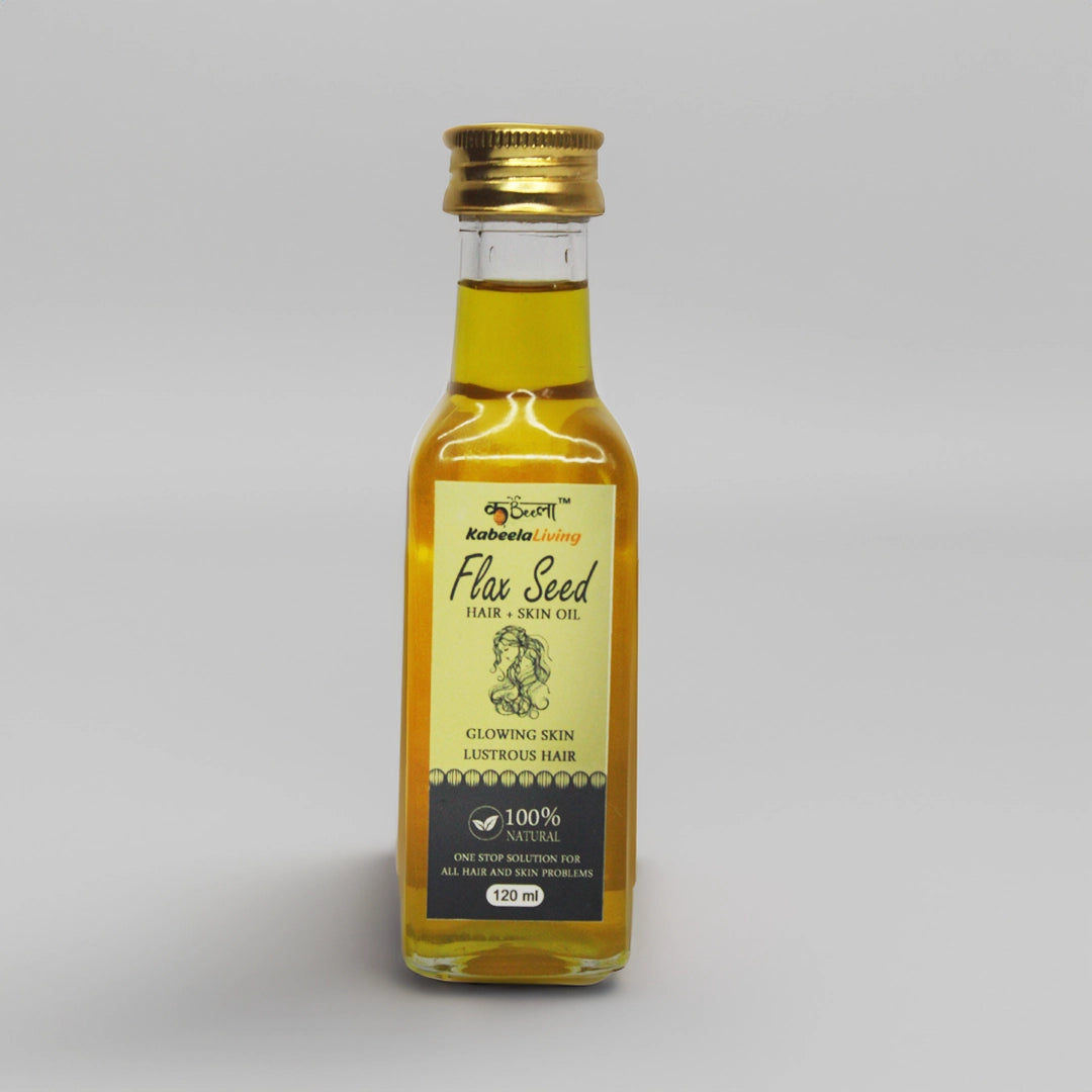 Pure Flax Seed Oil | Omega 3 Rich | Hair and Skin Care 120 ml