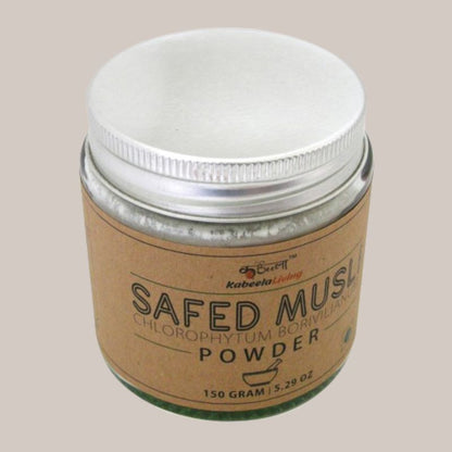 Pure Safed Musli Powder | 100% Natural Asparagus Racemosus | (150 Gram )