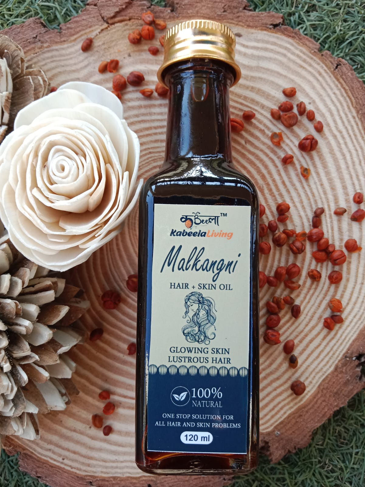 Malkangni Seed Oil | 100% Natural | Promotes Hair Growth ( 120 Ml )