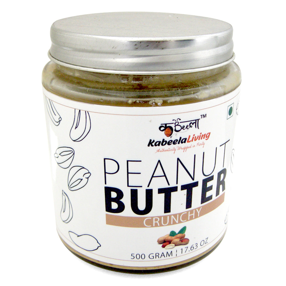 Crunchy Peanut Butter (Salted)| 100% Pure Crunchy Peanut Butter | ( 500gm )