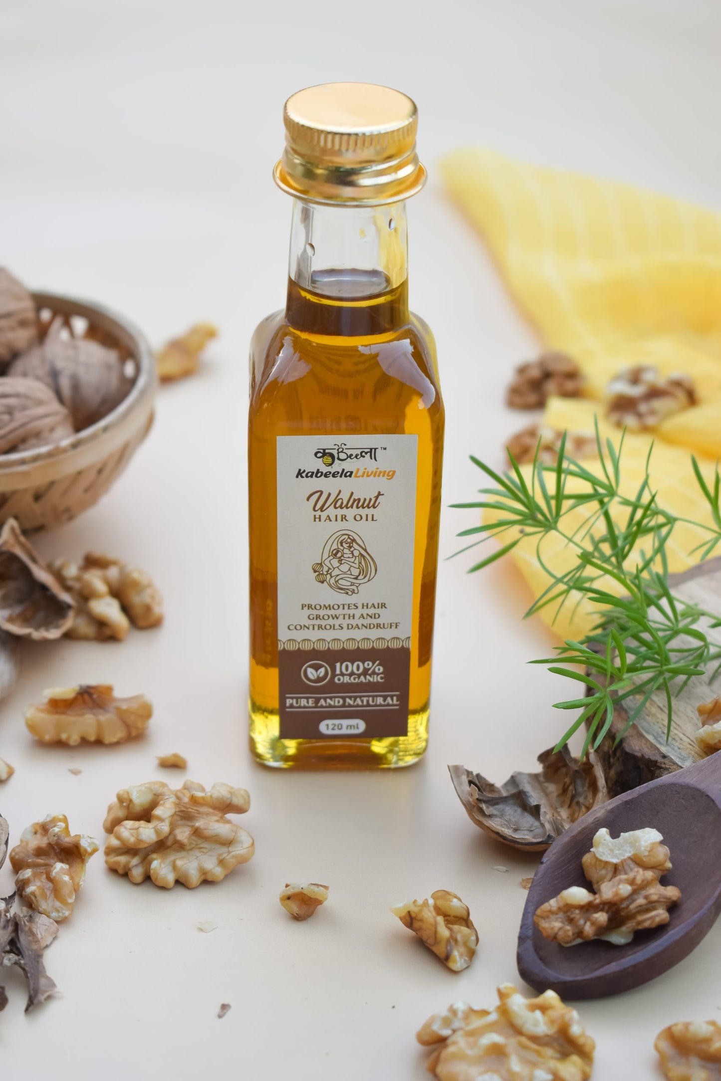 Walnut hair oil