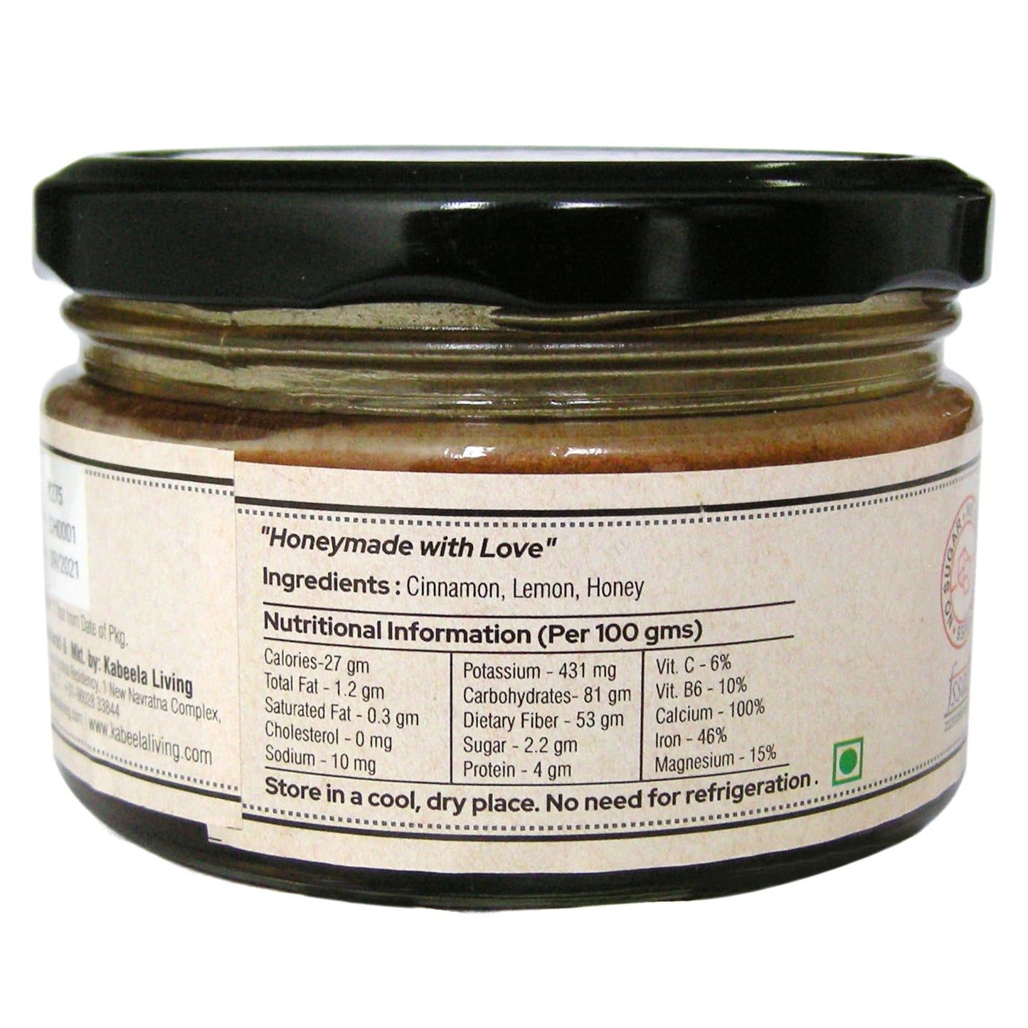 Cinnamon Lemon Honey | organic Cinnamon Honey | Cinnahon | 100% Natural ( 200 Gms)