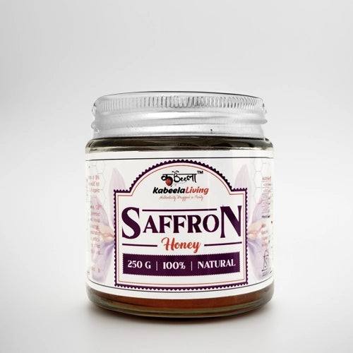 Ayurvedic Saffron Honey | Pure, Raw, Unprocessed Saffron Honey | 250g