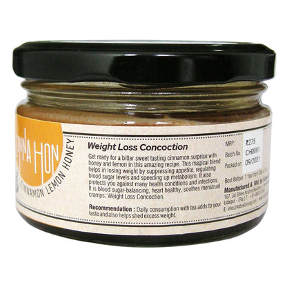 Cinnamon Lemon Honey | organic Cinnamon Honey | Cinnahon | 100% Natural ( 200 Gms)